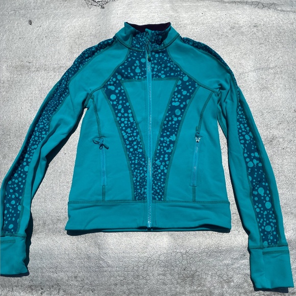 RARELY WORN Teal Ivivva by Lululemon Perfect Your Practice Jacket Size 8 - Picture 2 of 12